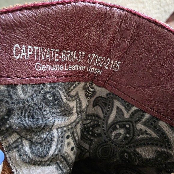 Spring Step Multicolor Ankle Boots - Picture 3 of 6